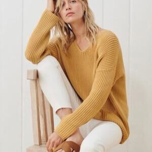 JENNI KAYNE Fisherman Knit Cabin Cozy Sweater